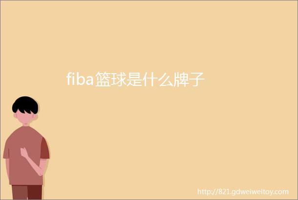 fiba篮球是什么牌子